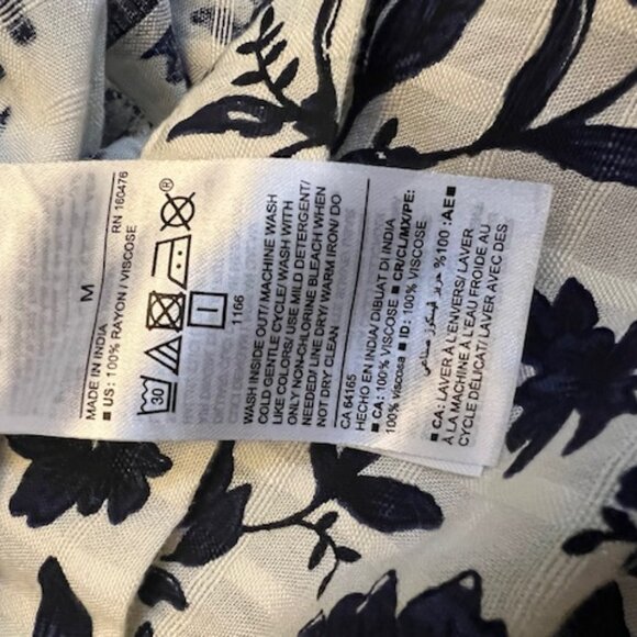 Old Navy Tiered Black White Skirt, Midi, Size M, NEW - Picture 6 of 7